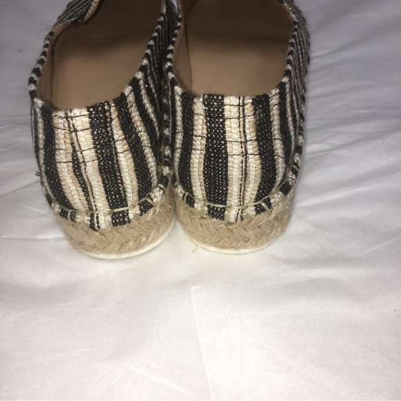 NEW Nine West Black Cream Espadrille Platform Sandals Size 6.5 NWOT - Picture 3 of 5